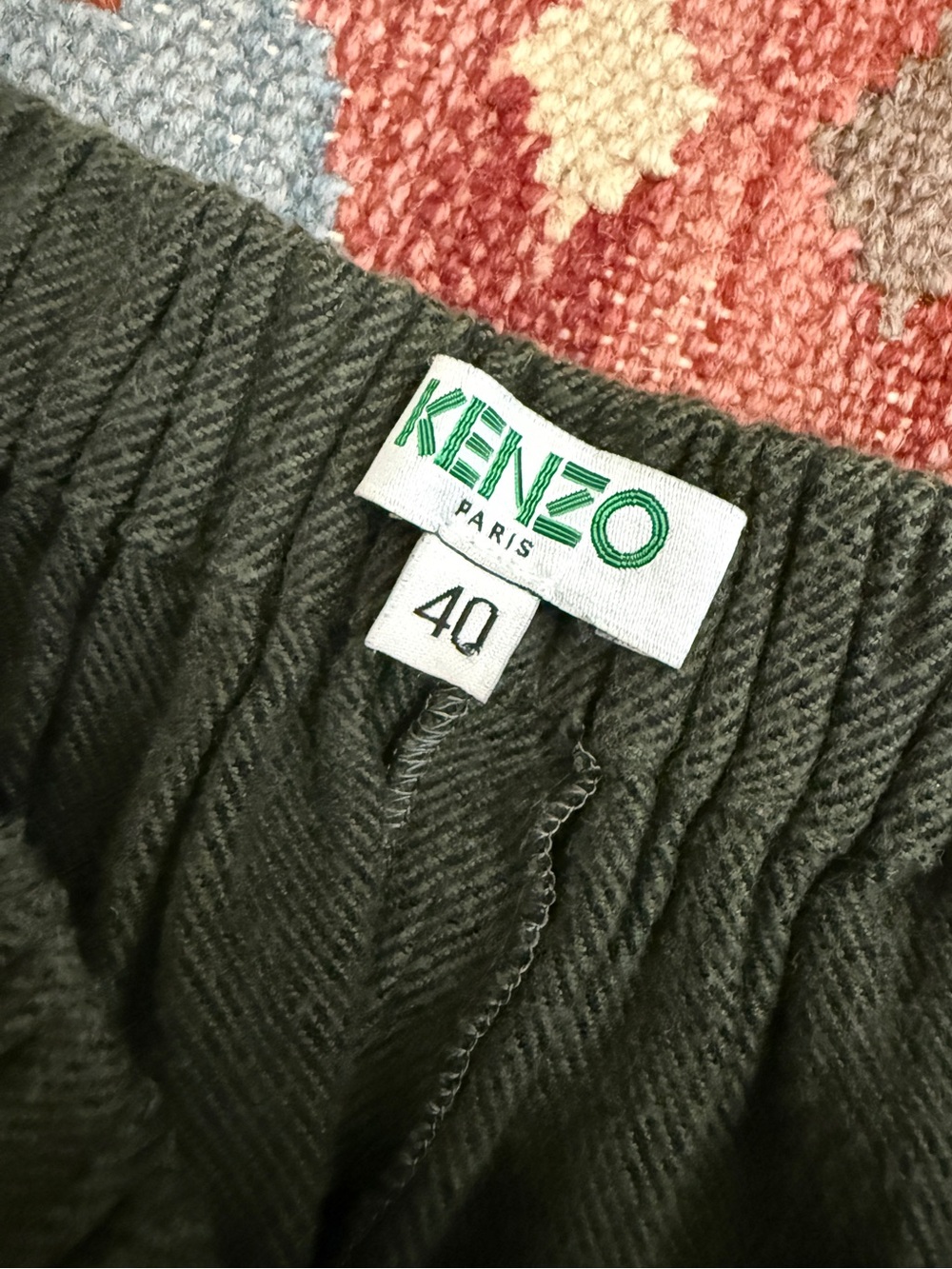 Kenzo Paris Cotton Flannel Pants - Picture 3 of 5